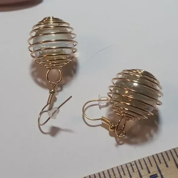 Marble earrings - Picture 4 of 4